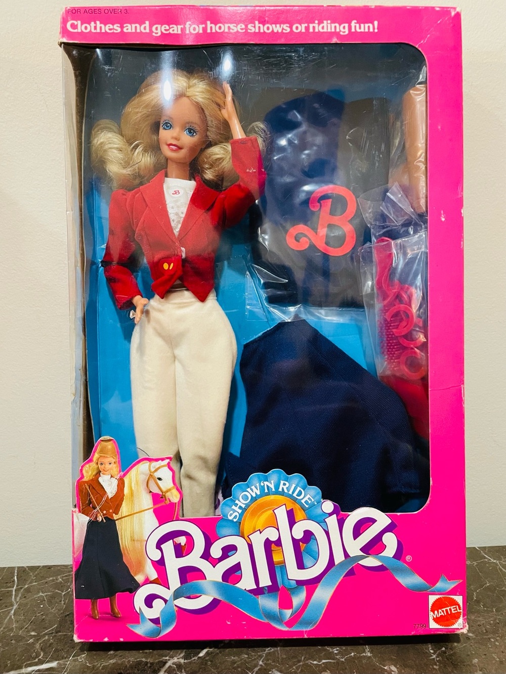 1988 Mattel Show ‘N Ride Barbie NRFB